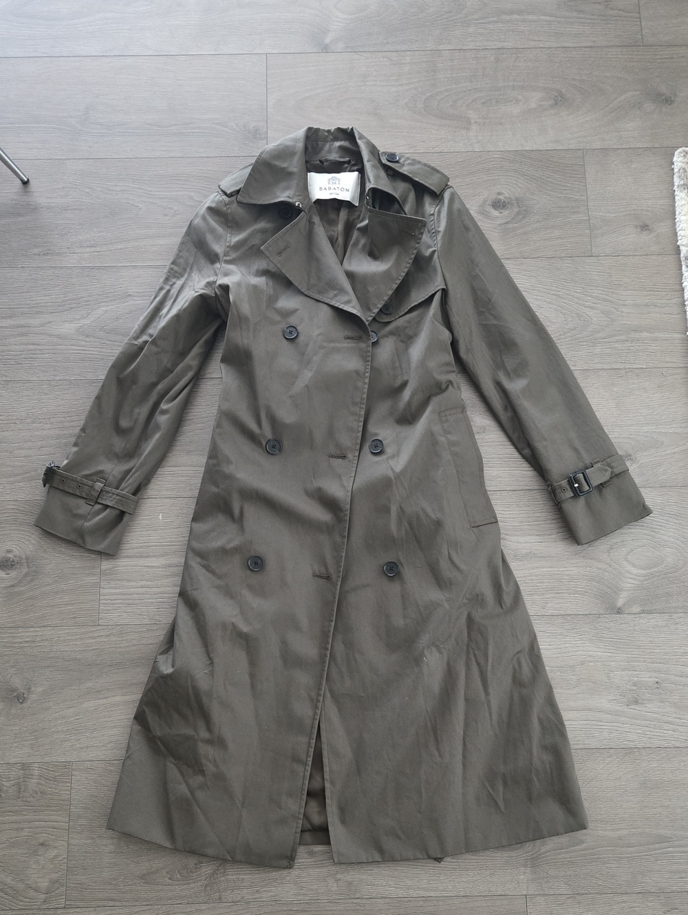 BNWOT Babaton Finch Mid Trench - City Twill
